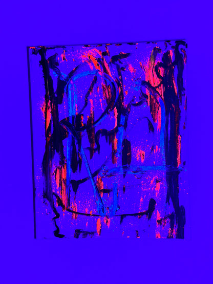 “Floating Strokes” a 20” x 16” canvas by Rushed Antics