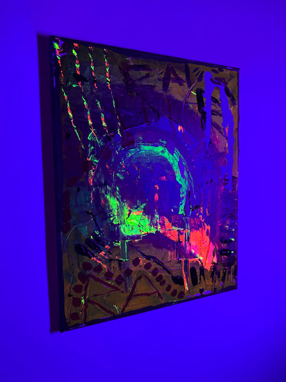 “The Calm in Chaos” a 20”x16” Canvas by Rushed Antics