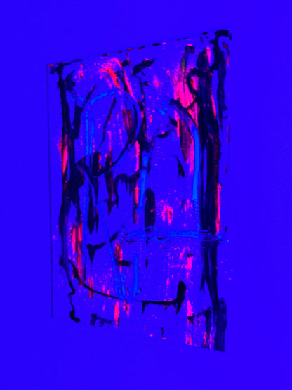 “Floating Strokes” a 20” x 16” canvas by Rushed Antics