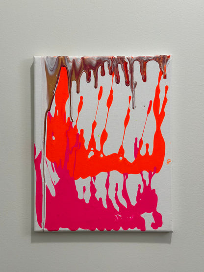 “Lava Run Off” a 14”x11” canvas by Rushed Antics