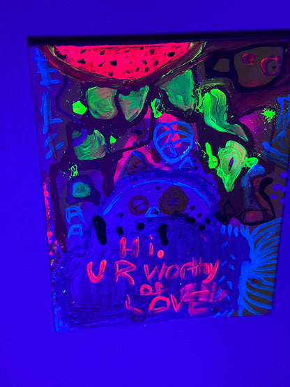 “Worthy of Love” 16”x20” Rushed Antics Canvas
