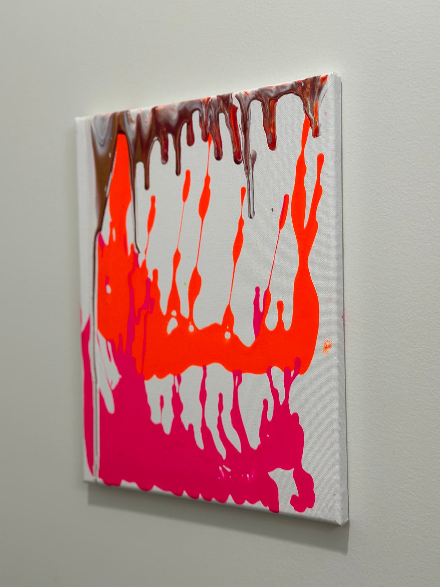 “Lava Run Off” a 14”x11” canvas by Rushed Antics