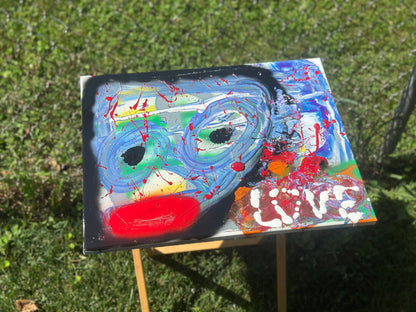 “Suspect of Love” A 16” x 20” Canvas by Rushed Antics