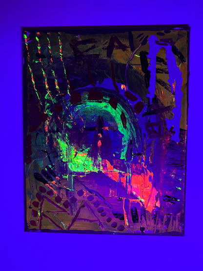 “The Calm in Chaos” a 20”x16” Canvas by Rushed Antics