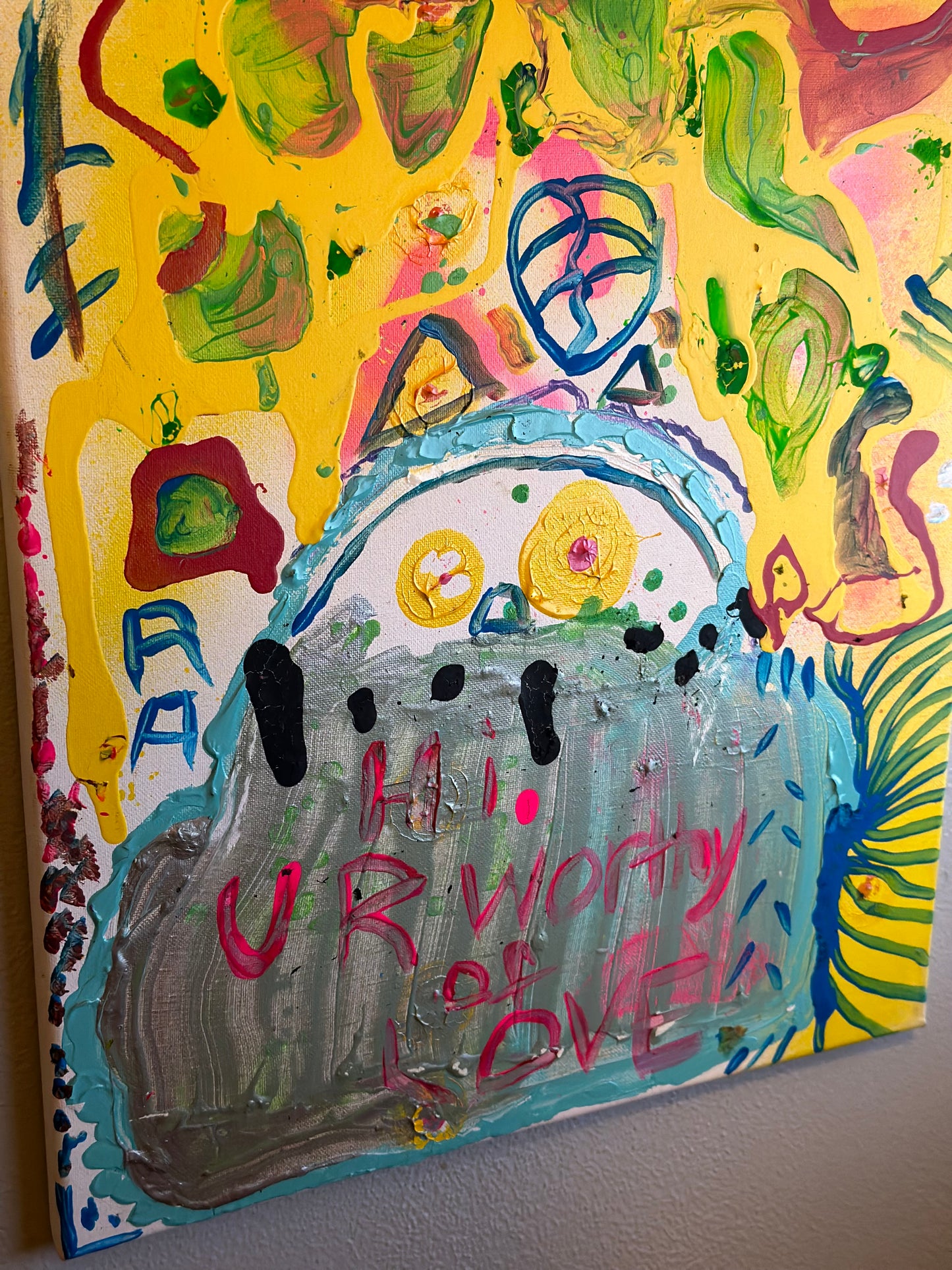 “Worthy of Love” 16”x20” Rushed Antics Canvas