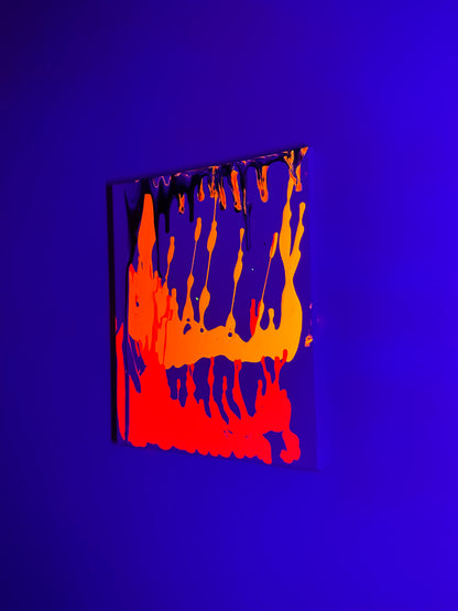 “Lava Run Off” a 14”x11” canvas by Rushed Antics
