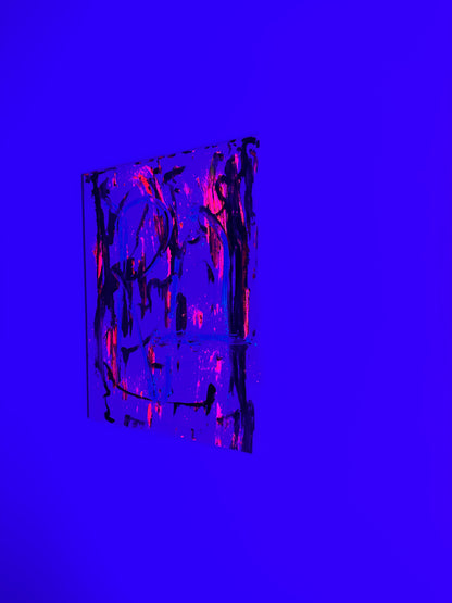 “Floating Strokes” a 20” x 16” canvas by Rushed Antics